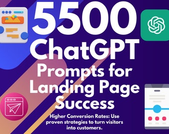 Landing Page ChatGPT Prompts | Create Dynamic Landing Pages that Convert Viewers to Customers | Your Landing Page Success Toolkit