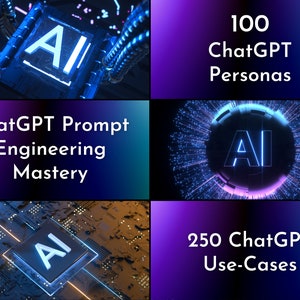ChatGPT Mega Bundle 10,000 Prompts Use-Cases AI Business Ideas Plug-in List Prompt Engineering eBook and Personas Instant Access image 5