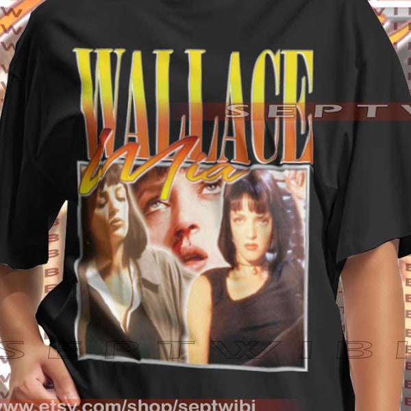 RETRO Mia Wallace Homage Tshirt , Mia Wallace Vintage Shirt, Mia Wallace T-Shirt Fan, Mia Wallace Tshirt, Mia Wallace bootleg tees