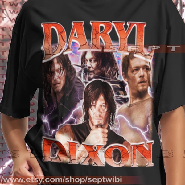 RETRO Daryl Dixon T-shirt Vintage, Norman Reedus Shirt, Daryl Dixon T-Shirt Fan, Daryl Dixon Graphic, Daryl Dixon bootleg tees