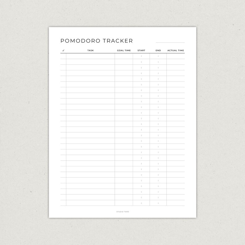 Pomodoro Tracker, Minimalist Study Planner, Student Organizer ...