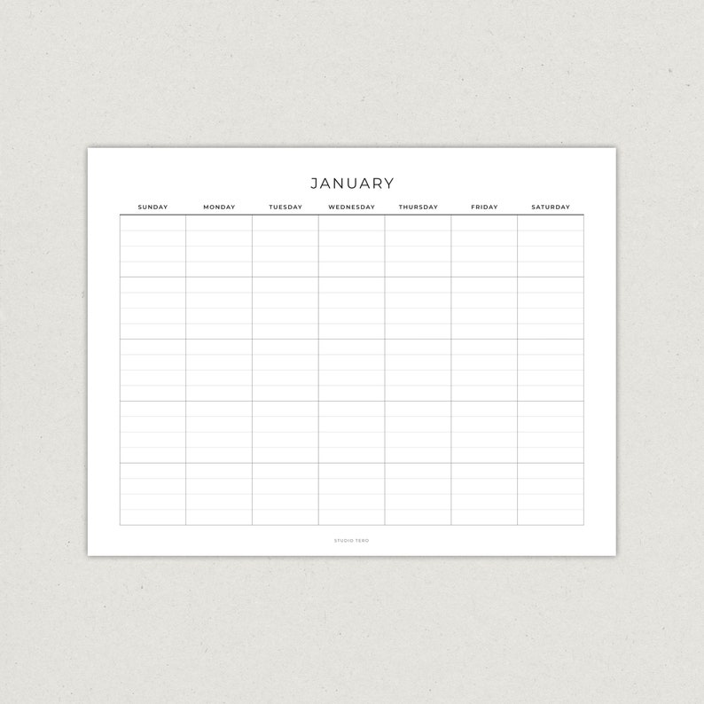 Monthly Lined Calendar, Classic Planner Monthly Adhd A5 Undated Planner ...