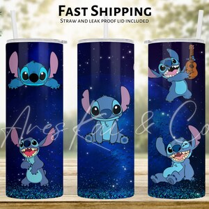 5/10Pcs Disney Lilo & Stitch Straw Plug Reusable Dust-proof Splash