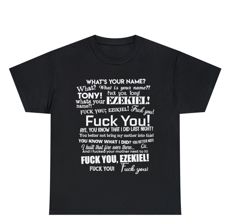 Tony And Ezekiel Meme "Hey What's Your Name Tony" Funny T-Shirt & Hoodie - Unisex Sizes Made In Canada