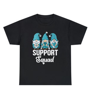 Ovarian Cancer Awareness Support Squad, Ovarian Cancer Warrior Shirt, Ovarian Cancer Survivor, Ovarian T-Shirt, Teal Ribbon Shirt
