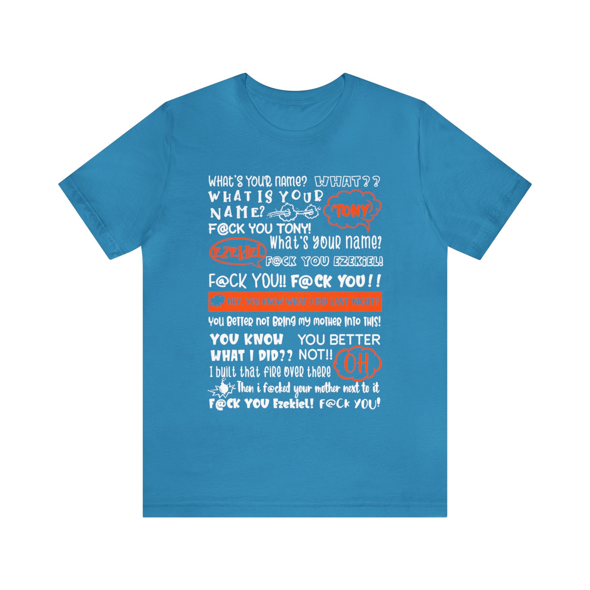 Tony and Ezekiel Whats Your Name Tony Ezekiel Meme T-shirt ,ezekiel and ...
