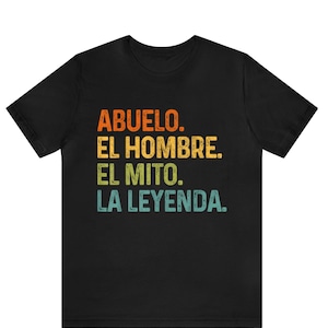 Regalo De Navidad Para Abuelo El Hombre El Mito La Leyenda Hiszpański Dziadek po hiszpańsku Regalo Abuelo Navidad Prezent Regalo Para Hombre