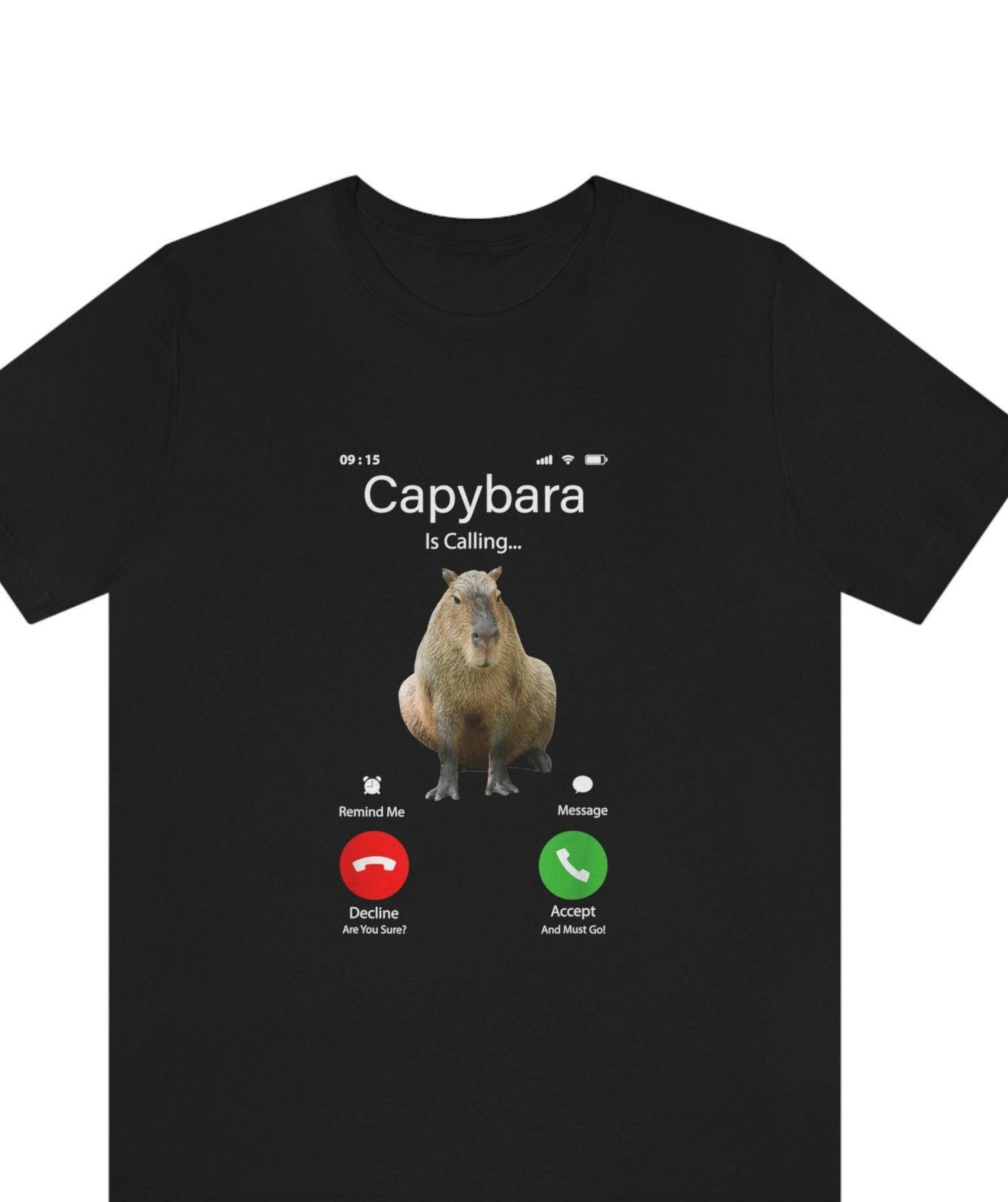 Capybara Calling Funny T-shirt, Capybaras Lovers Gift, Largest Rodent Cavy Boys Girls Costume ...