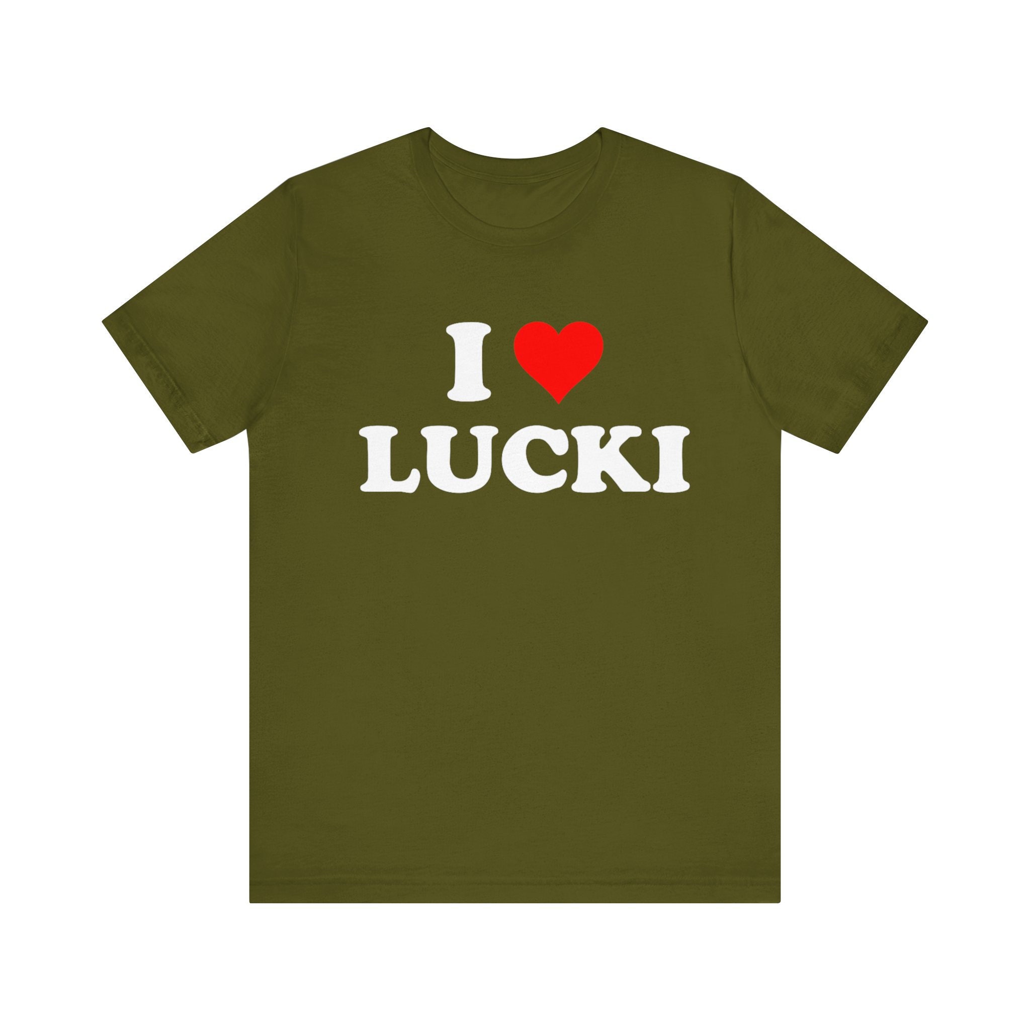 I Love Lucki, Funny T- Shirt, I Heart Lucki, Rapper Graphic , I Love Lucki  I Heart Lucki , Red Heart T-shirt - Etsy