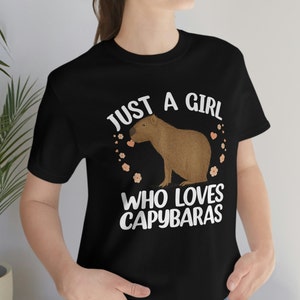 Funny Capybara T-Shirt, Capybara Gifts, Capybara Lovers Shirt , Gifts for Her, Girls Animal shirts, Capybara Clothes, Gifts for Girls