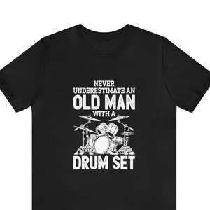 Drums T-Shirt, Drummer Gift, Drum Lover Gift, Gift for Drum Player, Music Lover Drumming Rock Birthday Gift, Mens Top Christmas