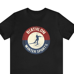 Biathlon Winter Sport Shirt,  Biathlon Shirt - Vintage Retro BiathleteT-Shirt - Biathlon Icon Shirt
