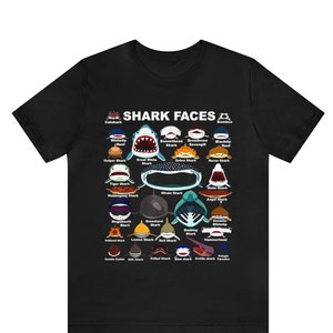 Types Of Shark Identification shirt ,Sharks Love Shirt, Heart Shark Faces, Type Of Shark Predators, Shark Ocean, Sharkaholic, Sea Fishing