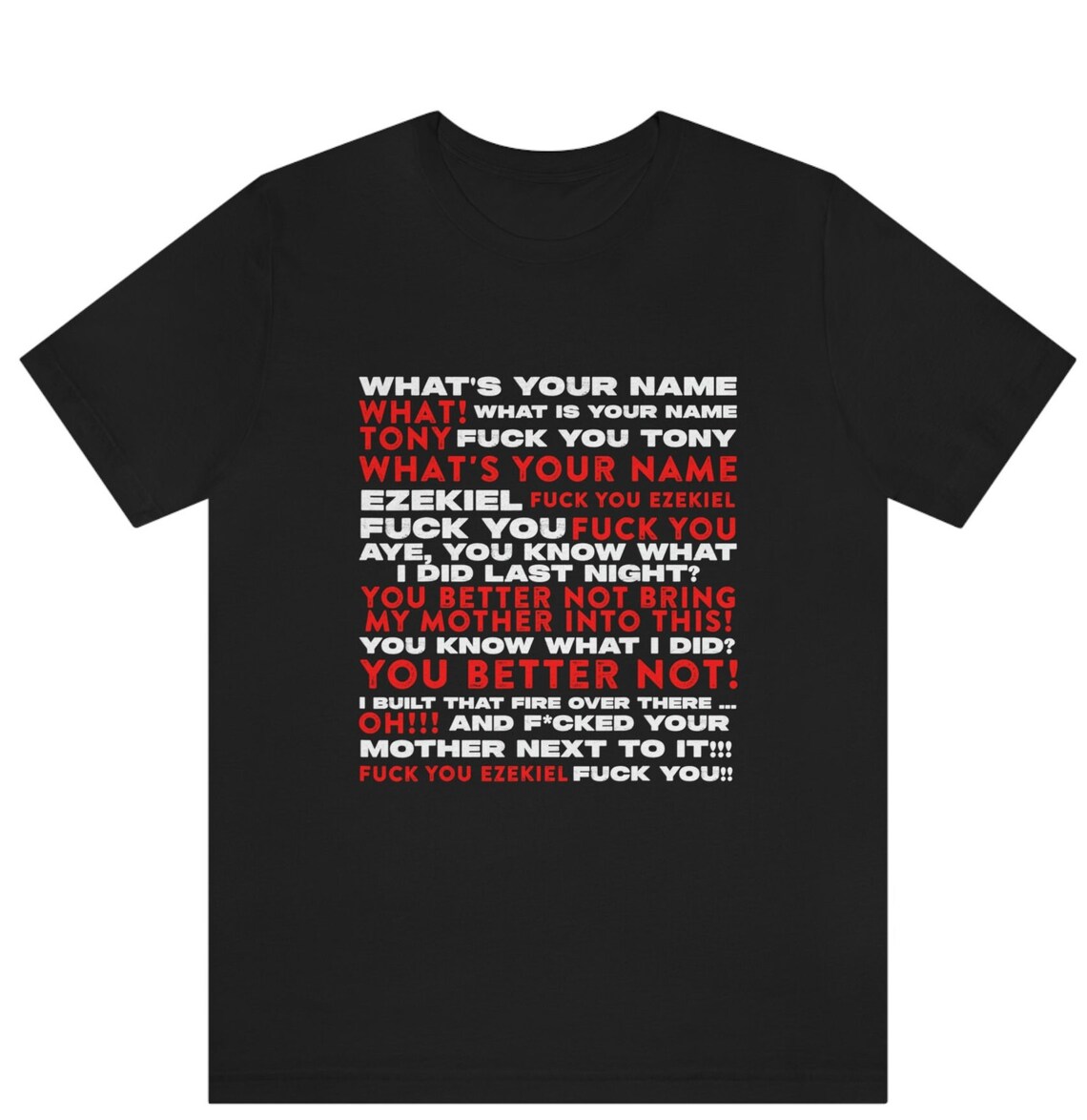 Funny Meme What's Your Name Shirt, Ezekiel and Tony Meme Shirt, Fuck ...