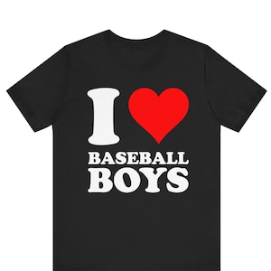 I Love Baseball T-Shirt,I Love Baseball Boys, I Heart T-Shirt Design, I Love Graphic Tee, Funny I Love Saying T-Shirt, I Heart Baseball Boys