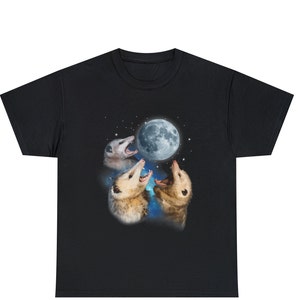 Three Possums Howling at Moon shirt, Like 3 Wolves T-shirts, Opossum Lover t-shirt, Funny Possum tshirt, funny opossum shirt, possum gifts