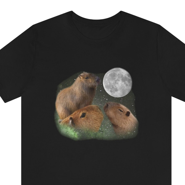 Three Moon Capybaras Shirt | capybara, capybara shirt, capybara t-shirt, capybara t shirt, capybara tee, capybara tshirt, capybara funny