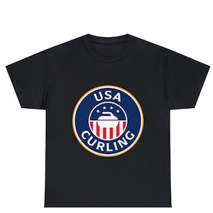 Curling USA Flag T-Shirt, America Curling Shirt ,Curling Shirt, Curling Lover Gift, Curler T-Shirt, Curling Sport Gift, Funny Curling Shirt