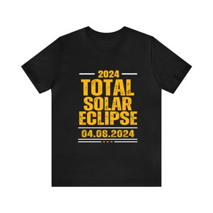 Totale Sonnenfinsternis 2024 Shirt, Benutzerdefinierte Stadt Zustand, Amerika Totalität, Mond Astronomie, Sonnenfinsternis Souvenir Geschenk, 8. April 2024, personalisiert