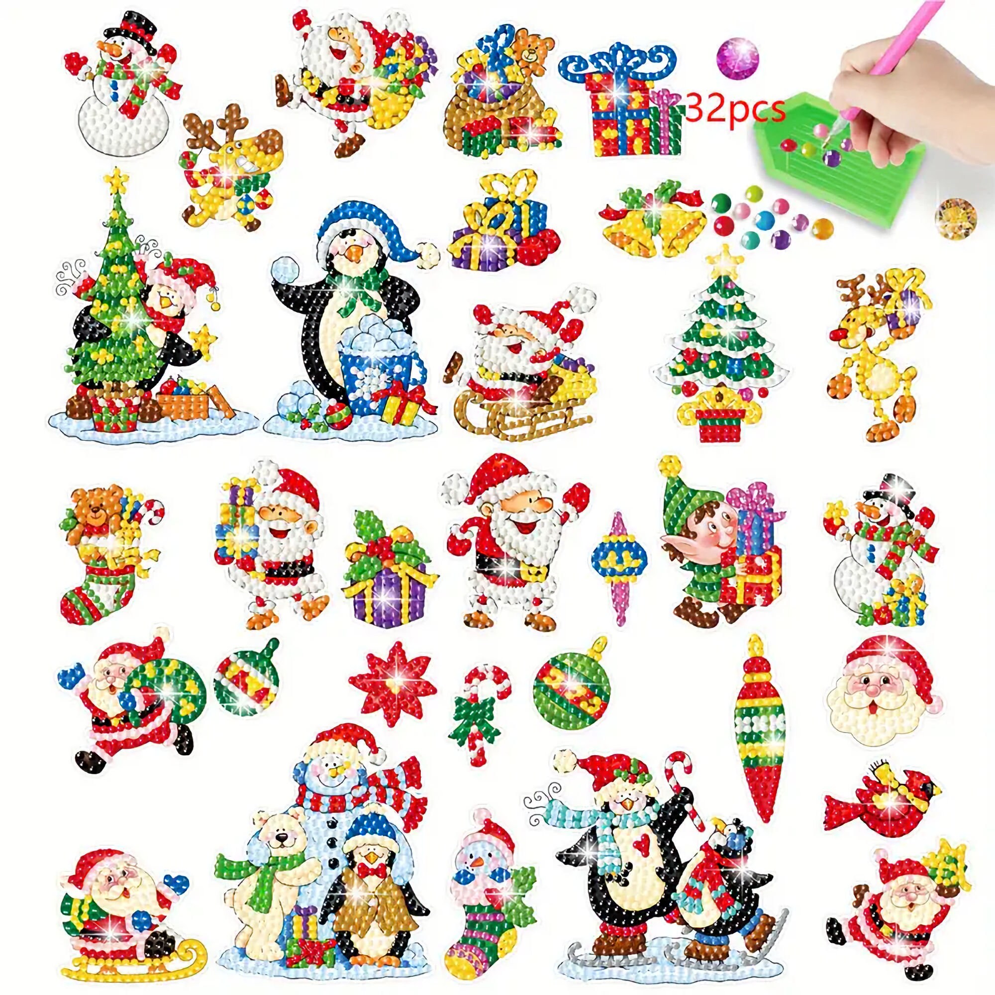 Good Quality GEM 5D Diamond Painting Stickers Kit Kids