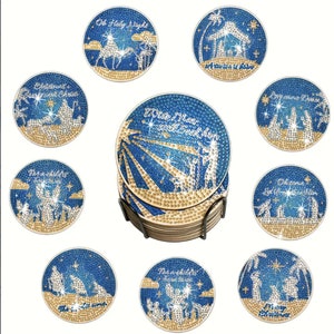 8pc/sets Diamond Painting Coasters Kits 5D Ocean Drinks DIY Coaster Diamond  Art Kits For Adults Kids Beginners - AliExpress