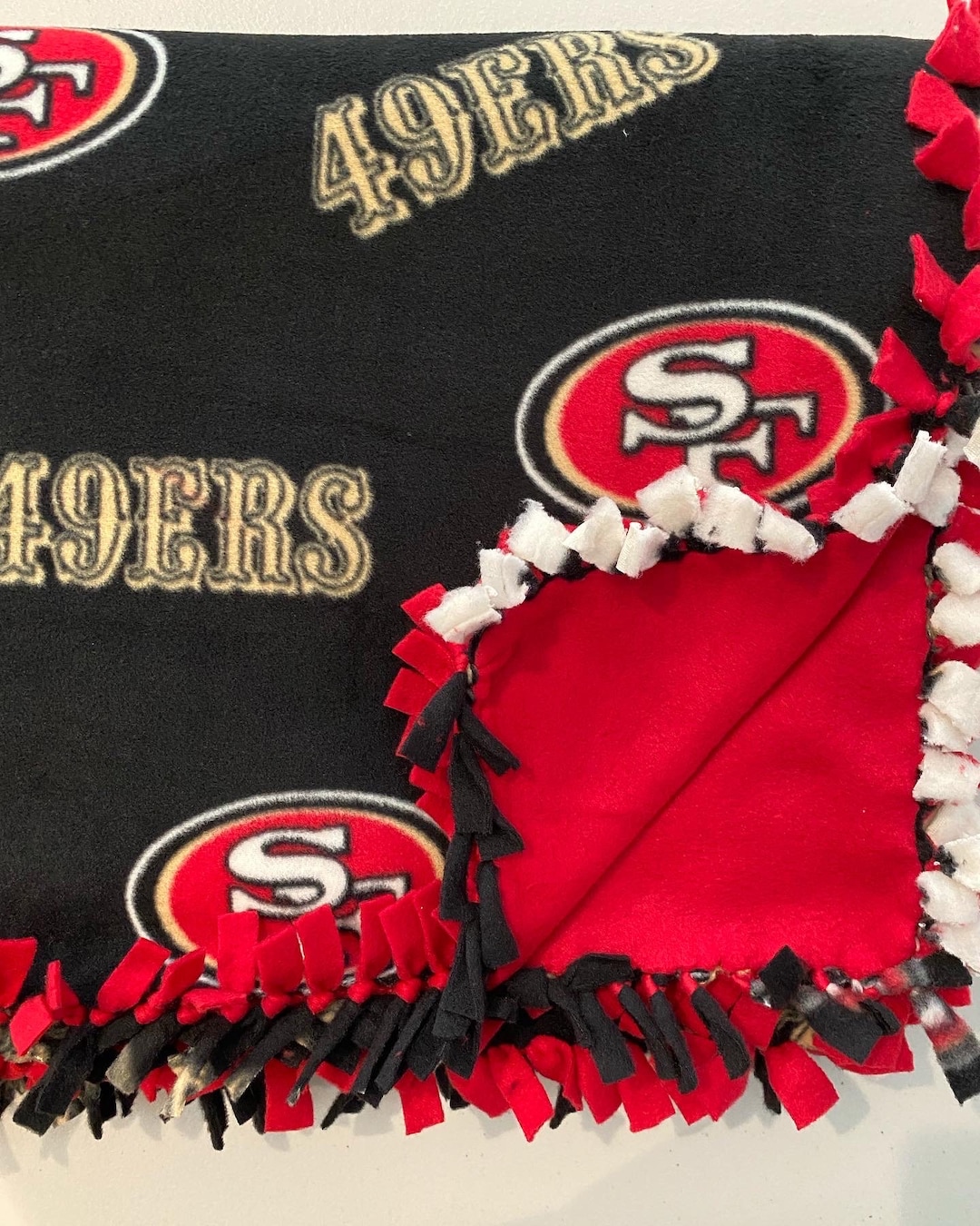 San Francisco 49er Blanket Etsy