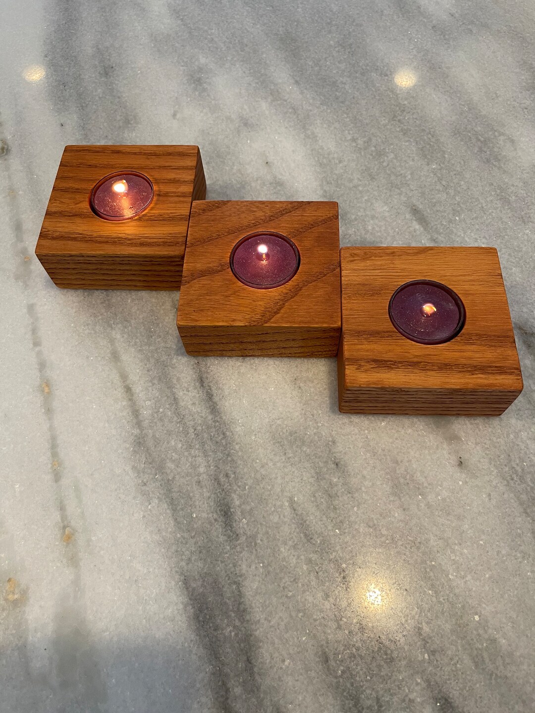 Tea Light Holders Set of 3 - Etsy