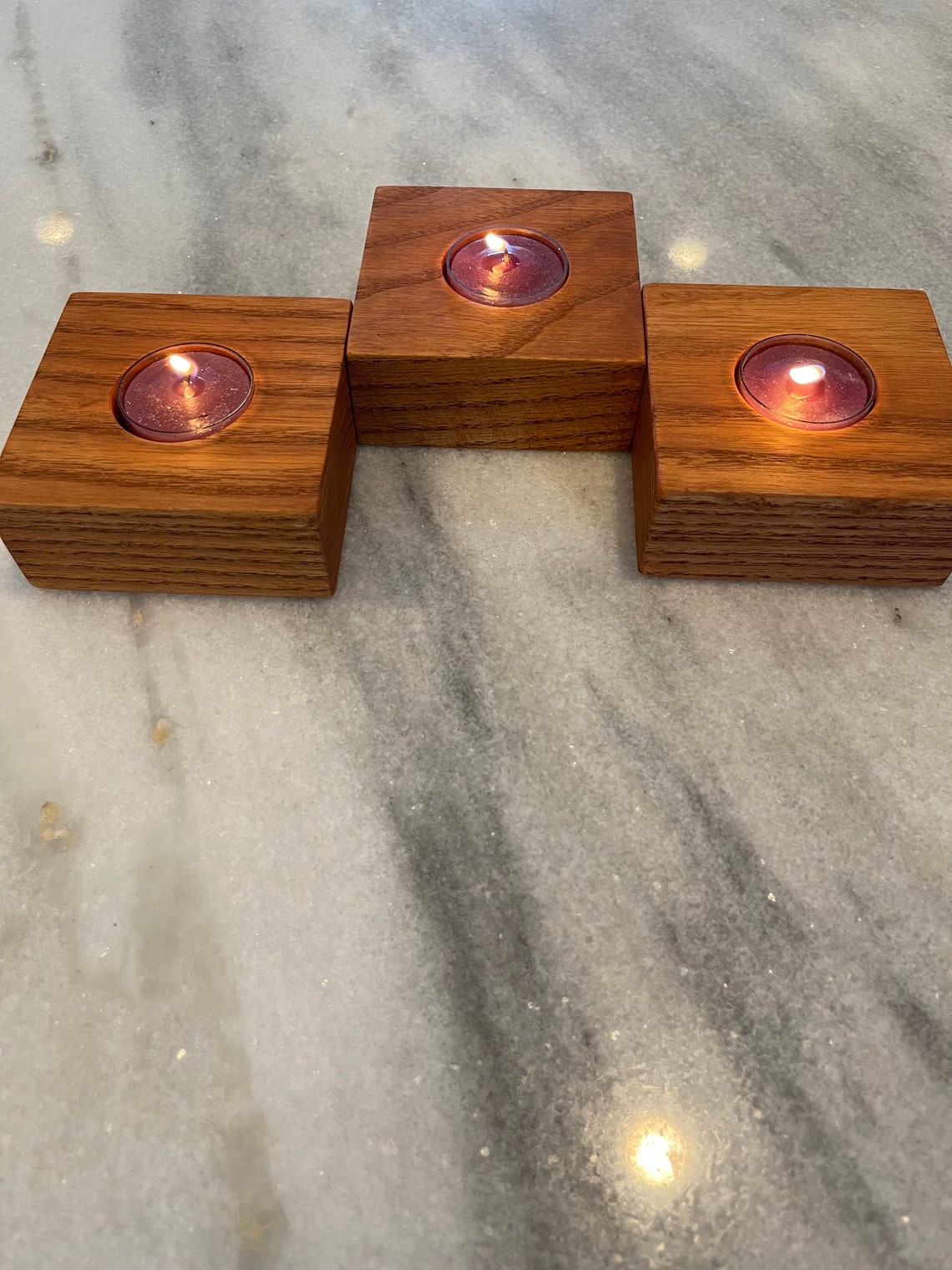 DECORATED TEA LIGHT HOLDER (SET OF 2)