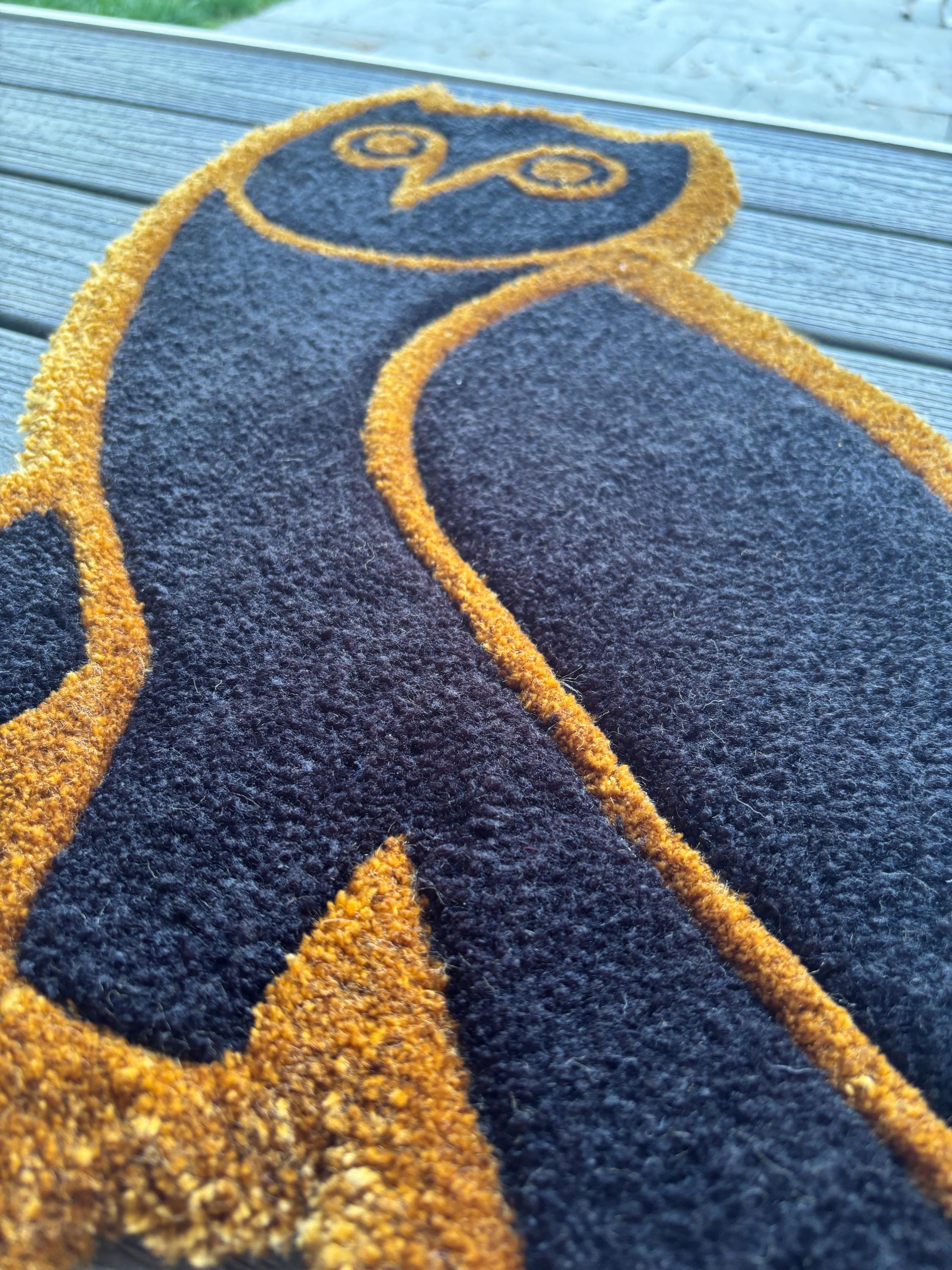 OVO Owl Tufted Rug - Etsy