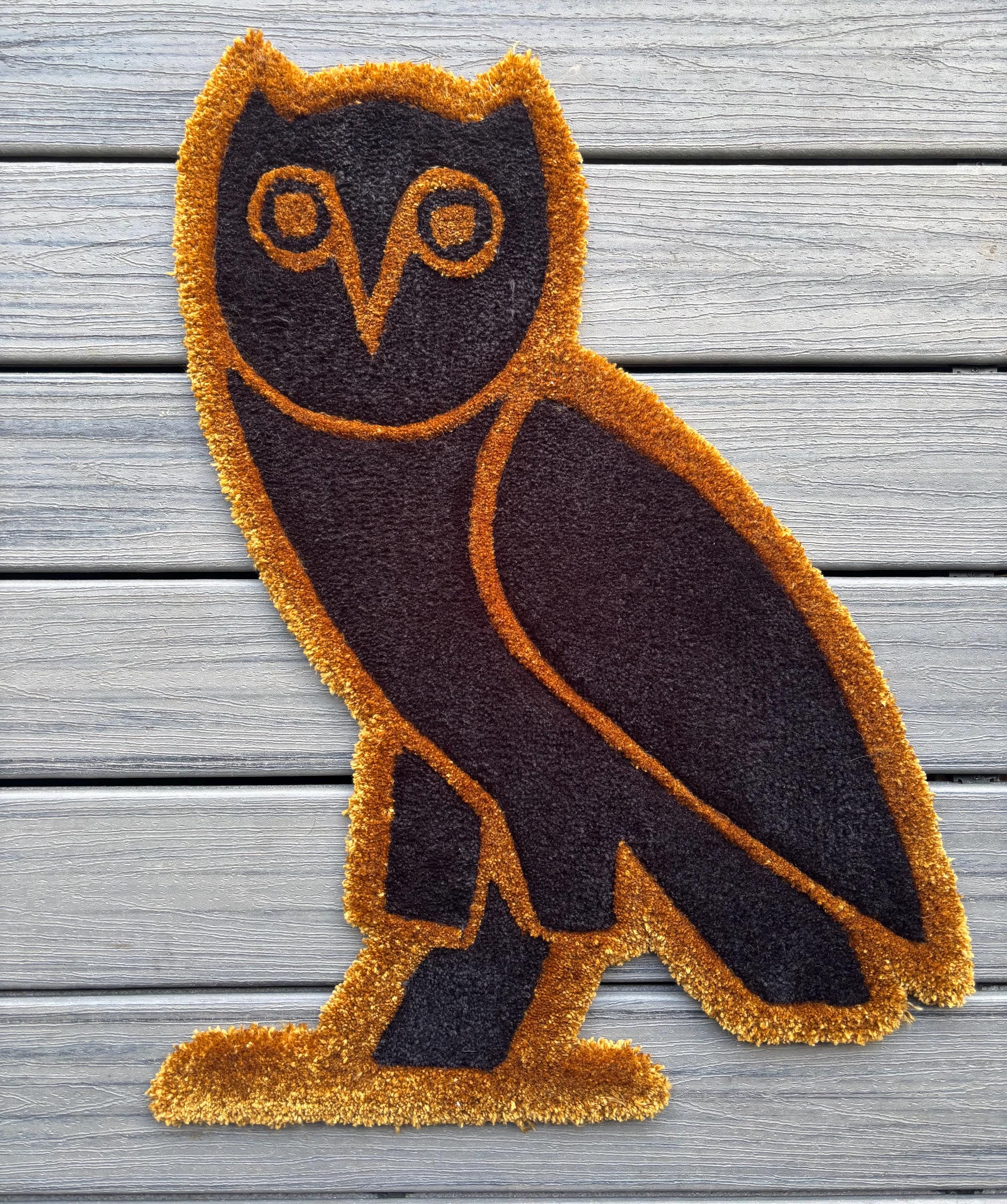 OVO Owl Tufted Rug - Etsy