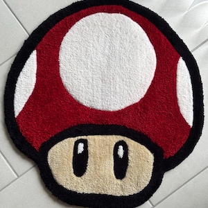 Mario Mushroom Tufted Rug