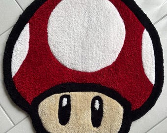 Mario Mushroom Tufted Rug