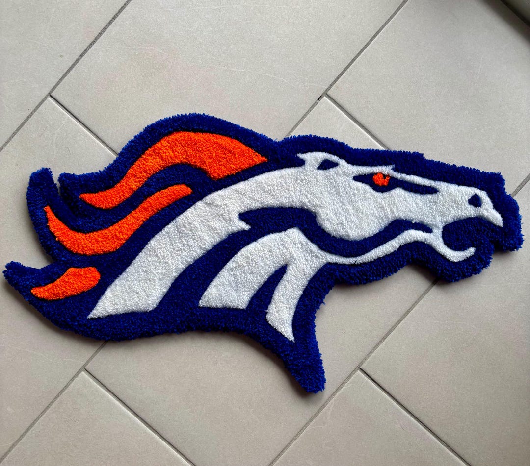 Denver Broncos Tufted Rug - Etsy