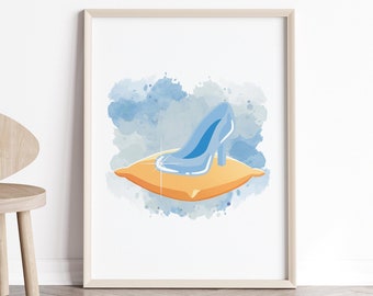 Cinderella 'New Shoes' Dictionary Art Print - Book Page Movie Inspirational Quote