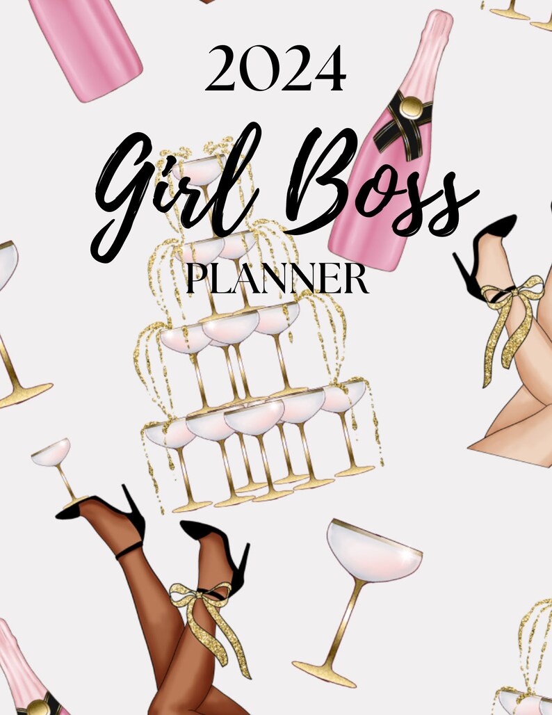2024 Girl Boss Planner Printable Boss Babe Planner PDF Calendar Planner ...
