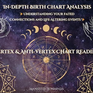 Vertex Astrology Chart Reading | Fated Connections & Life Events | Personalized Astrology | Life Guidance | Detailed Birth Chart Reading