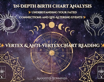 Vertex Astrology Chart Reading | Fated Connections & Life Events | Personalized Astrology | Life Guidance | Detailed Birth Chart Reading