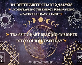 Transit Chart Astrology Reading | Insights Into Your Chosen Day | Personalized Guidance | Life Path Astrology | Synastry Chart Reading