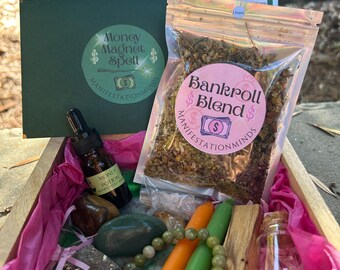 Money Spell Kit – Abundance Ritual Box for Wealth, Business Success, Confidence & Prosperity Manifestation, Financial Growth