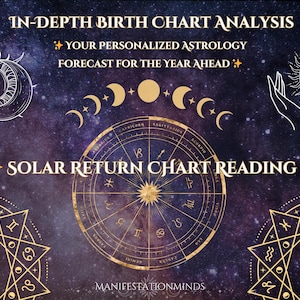 Personalized Yearly Astrology Reading | Solar Return Chart Insights | Annual Horoscope | Life Guidance | Detailed Birth Chart Reading