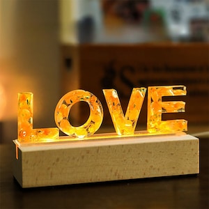 Regalo de cumpleaños personalizado: letra y luz de noche hechas a mano, perfectas para niños, niñas, amigos, familiares y parejas, ideales para el día de San Valentín.