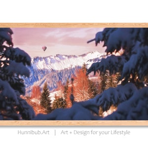 Samsung Frame Tv Art | Frame Tv Art | Digital Art for Tv | Winter Frame Tv | Snow Frame Tv | Landscape Frame Tv | Nature Frame | Mountain Tv