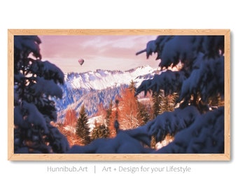 Samsung Frame Tv Art | Frame Tv Art | Digital Art for Tv | Winter Frame Tv | Snow Frame Tv | Landscape Frame Tv | Nature Frame | Mountain Tv