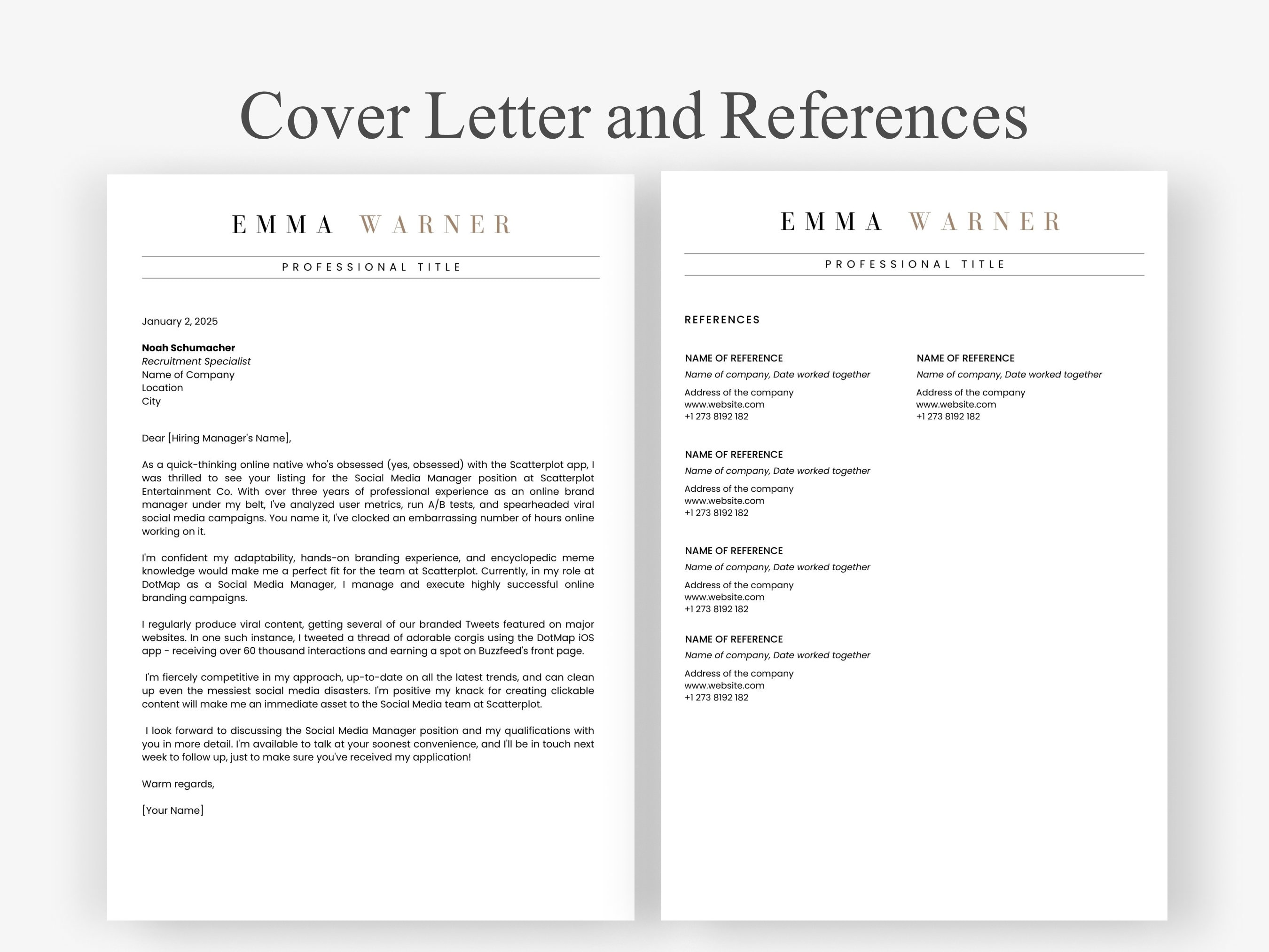 Tech Support Resume Template-ats Friendly Professional - Etsy