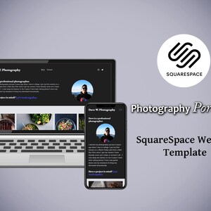Photography SquareSpace Template - SquareSpace Website Template for Photography Portfolio - Photography Portfolio - SquareSpace Template