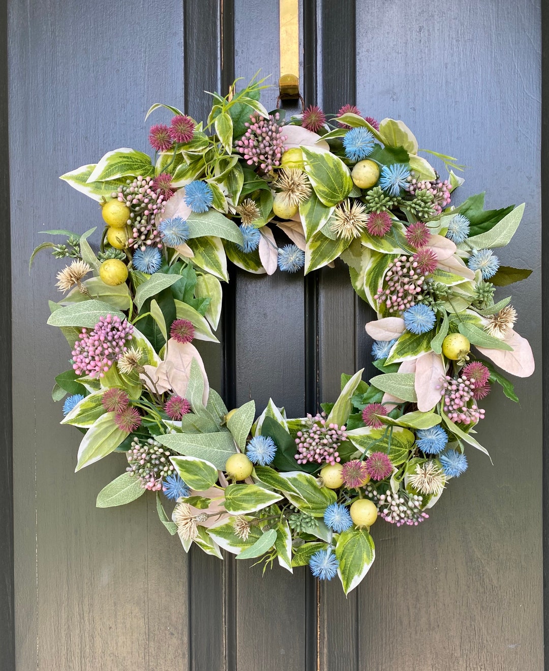Spring Mix Floral/Fern Wreath