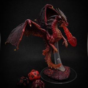 Young Red Dragon RPG Miniature