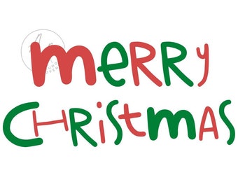 Feliz Navidad SVG Archivo de descarga digital