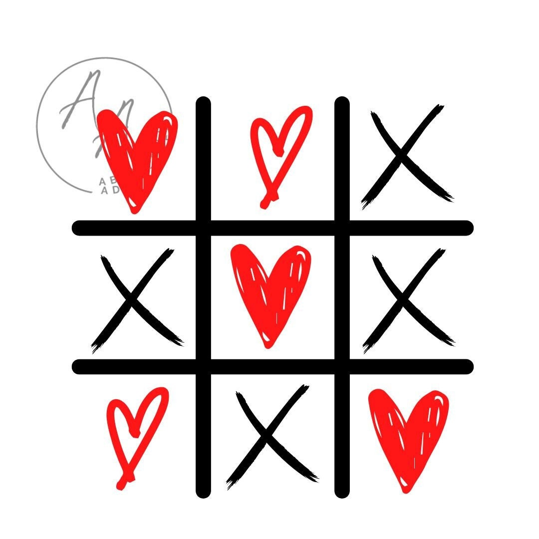 Valentine Tic Tac Toe SVG/PNG Digital Download File - Etsy
