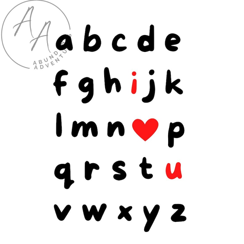 ABC I Love You SVG/PNG Digital Download - Etsy